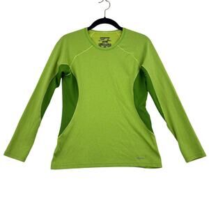 Patagonia Top Capilene 3 Womens Size XS Lime Green Midweight Stretch Base Layer